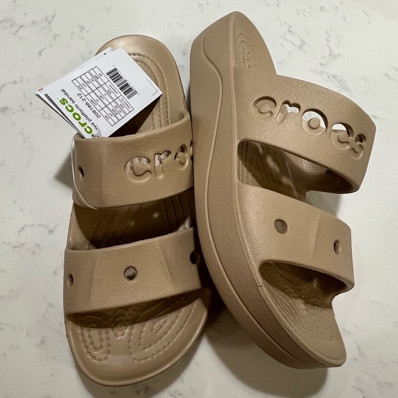 Crocs Kids Tan Sandals - Picture 2 of 8